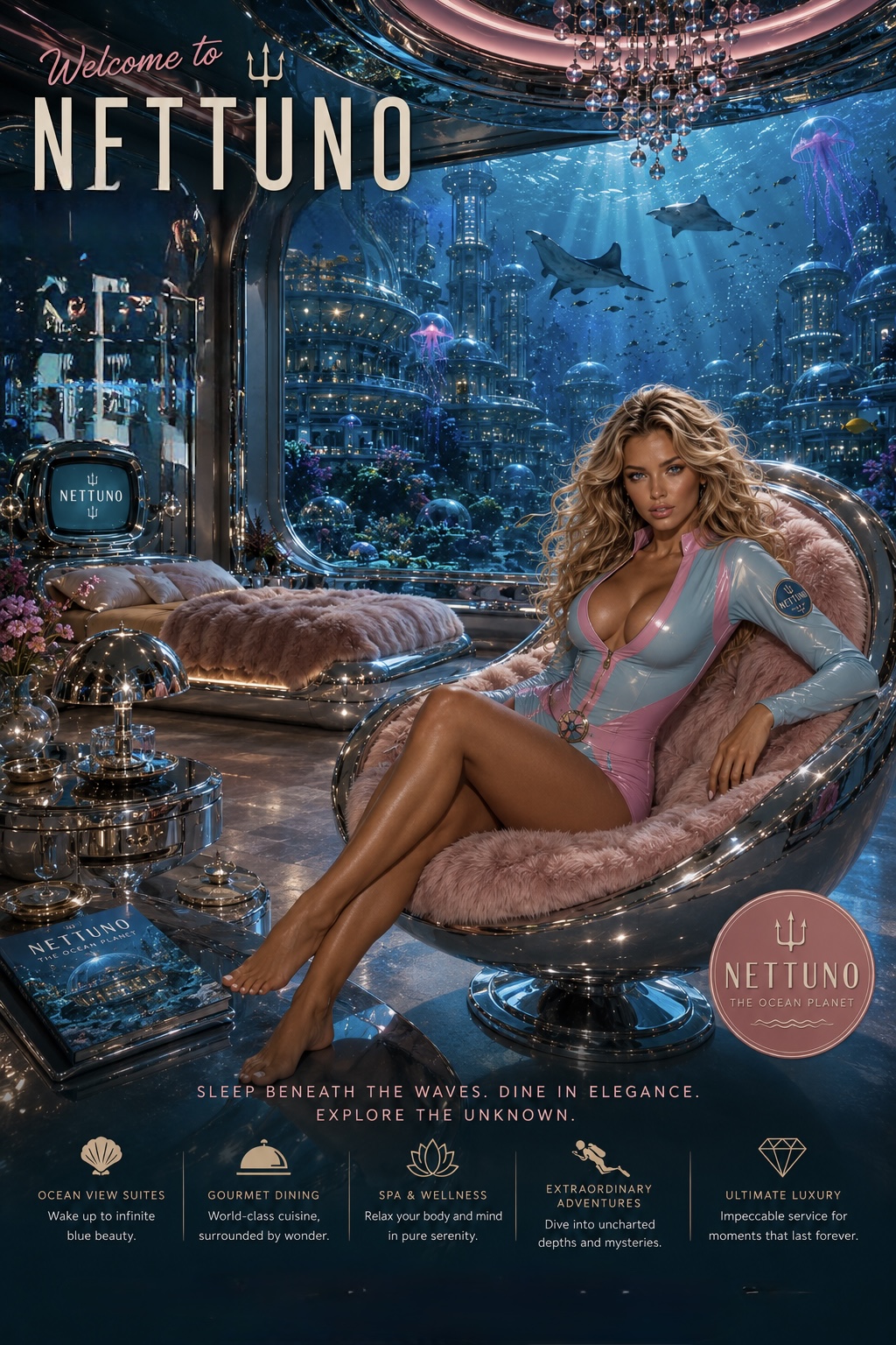 Poster Nettuno The Ocean Planet