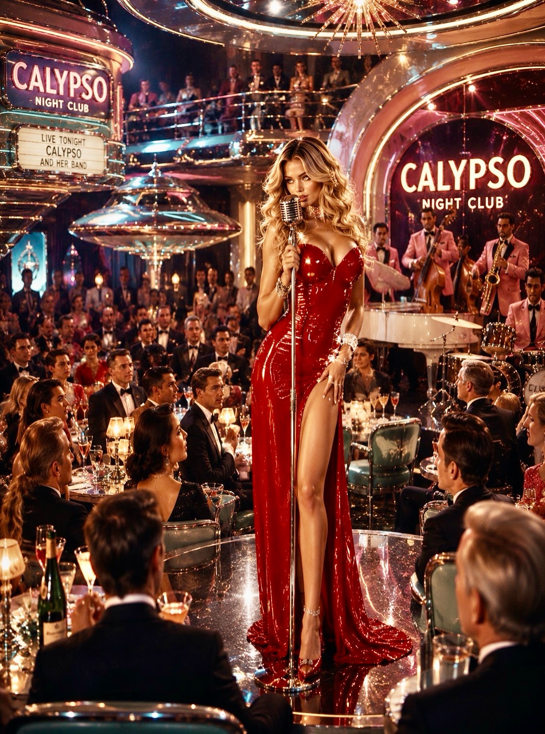 Giorgina canta al Calypso Night Club